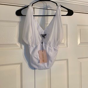 NEVER WORN misguided cropped top corset